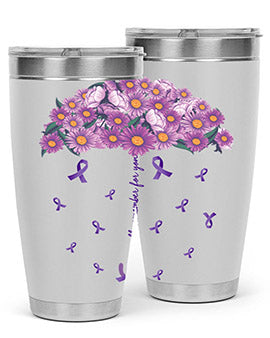 AlzheimerS Awareness Purple Umbrella 18#- alzheimers- Tumbler