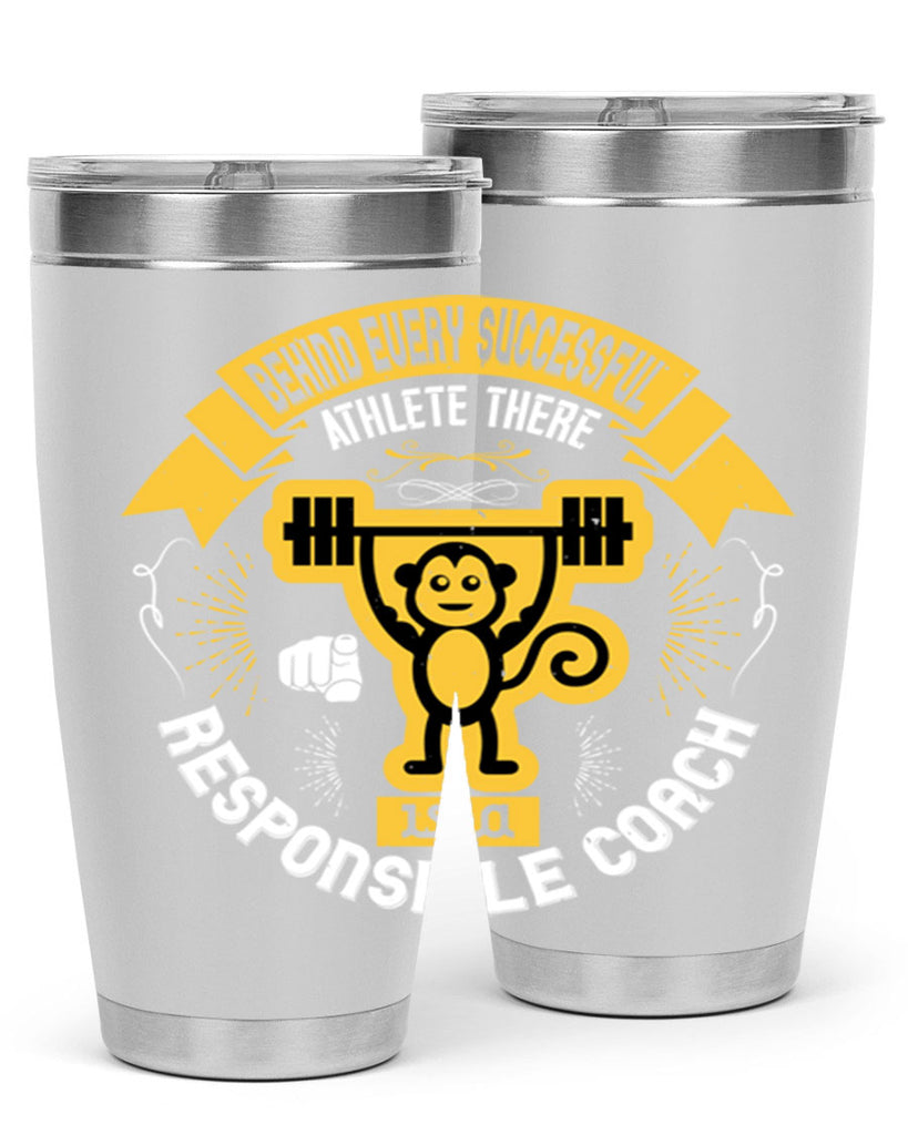 Behind every successful athlete there is a responsible coach Style 2#- coaching- tumbler