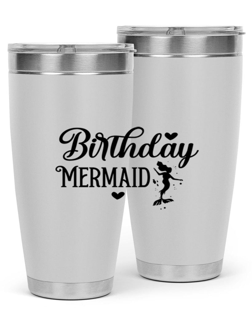 Birthday Mermaid 72#- mermaid- Tumbler