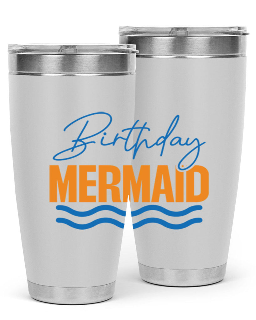 Birthday Mermaid 73#- mermaid- Tumbler