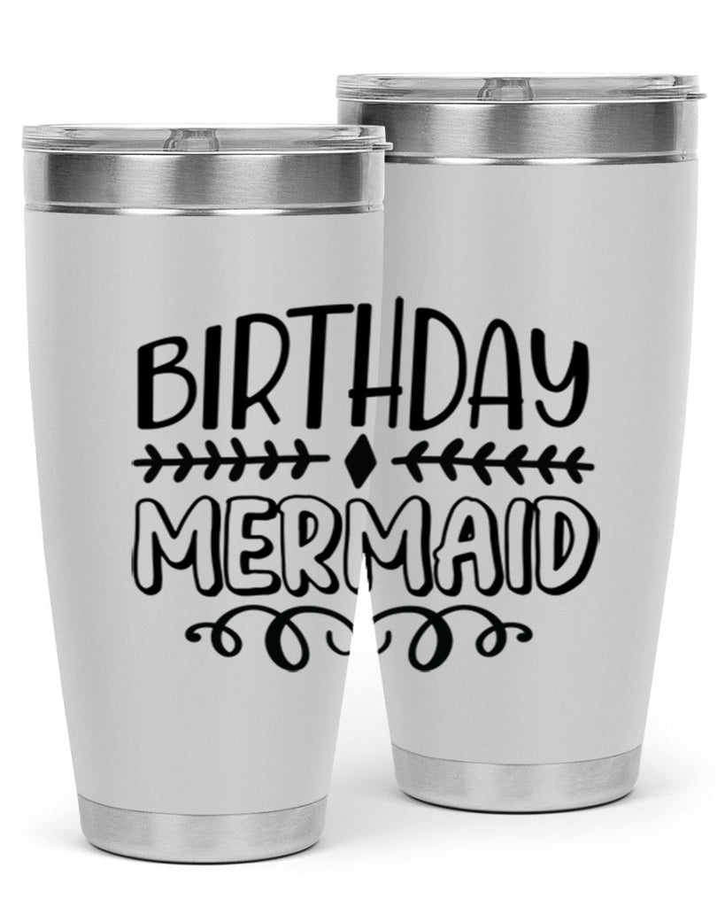 Birthday mermaid 74#- mermaid- Tumbler