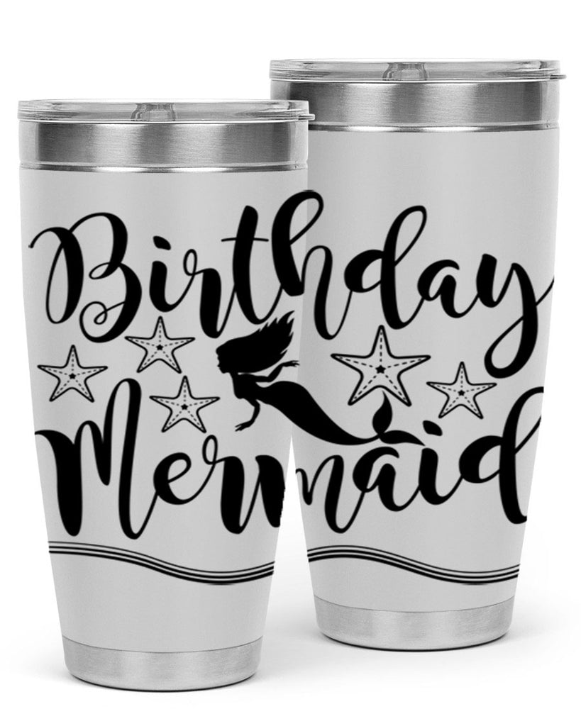Birthday mermaid 77#- mermaid- Tumbler