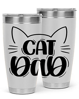 Cat Dad Style 81#- cat- Tumbler