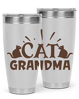 Cat Grandma Style 4#- cat- Tumbler