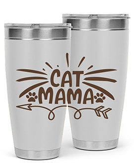 Cat Mama Style 5#- cat- Tumbler