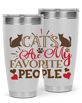Cats Are My Favorite People Style 8#- cat- Tumbler