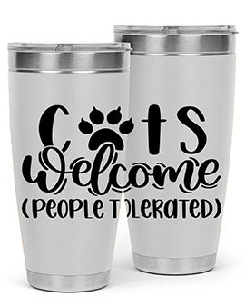 Cats Welcome Style 91#- cat- Tumbler