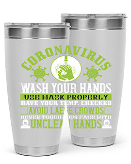 Coronavirus Wash Your Hands Use Style 1#- corona virus- Cotton Tank