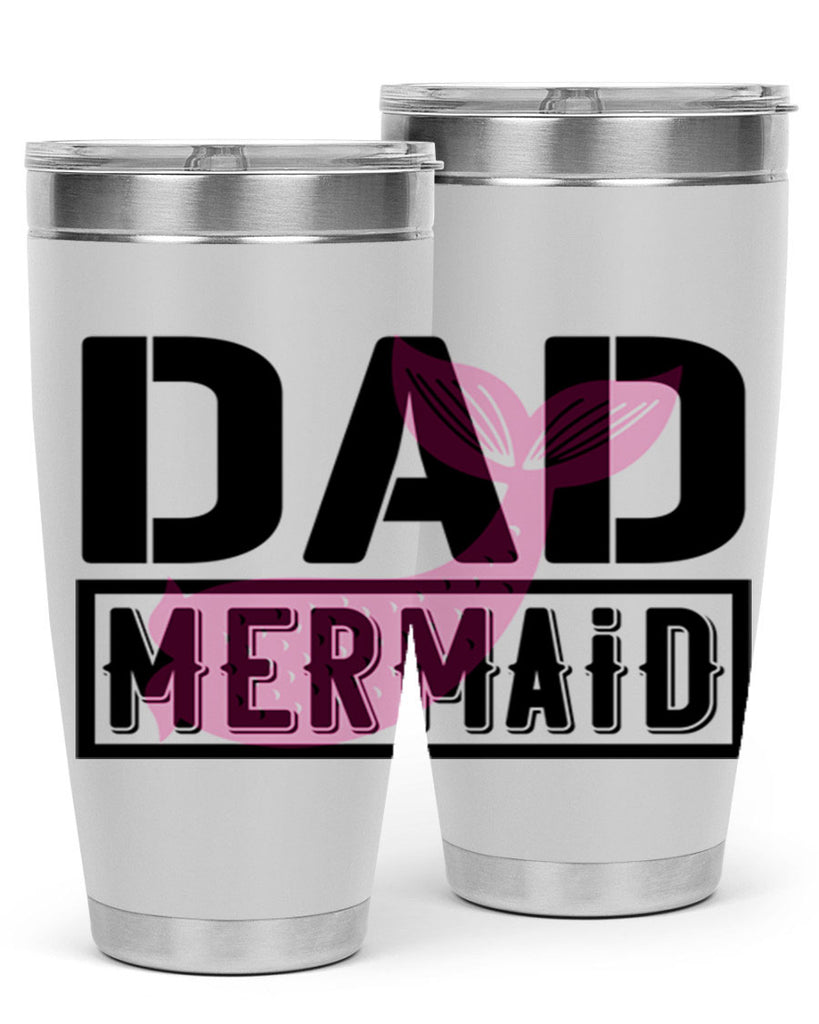 Dad mermaid 111#- mermaid- Tumbler