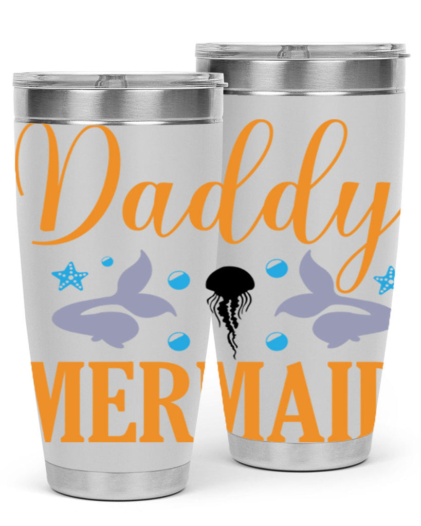 Daddy Mermaid Design 113#- mermaid- Tumbler