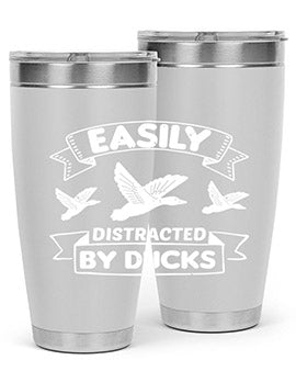 Easily Distracted By Ducks Style 48#- duck- Tumbler