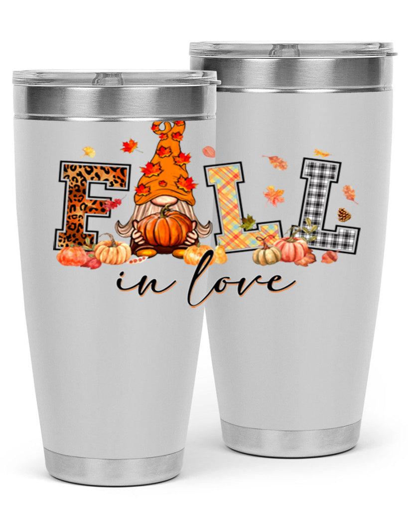 FALLinloveFallGnome 151#- fall- Tumbler