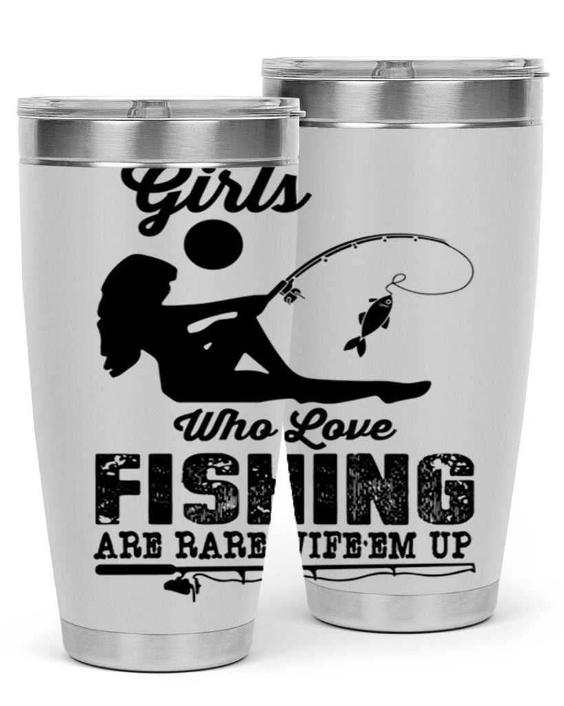 Fishing design 166#- mermaid- Tumbler