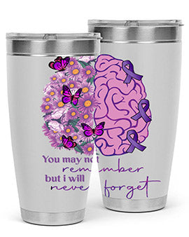 Floral Brain I Will Never Forget 146#- alzheimers- Tumbler