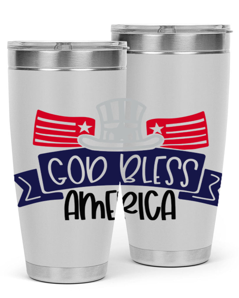 God Bless America Style 151#- Fourt Of July- Tumbler