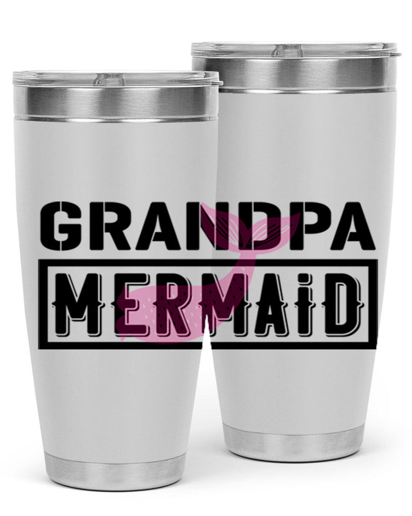 Grandpa mermaid 204#- mermaid- Tumbler