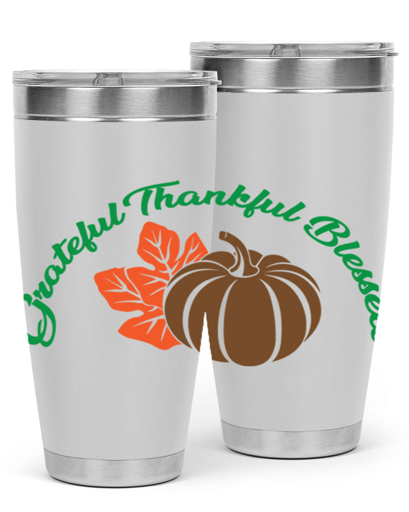 Grateful Thankful Blessed 214#- fall- Tumbler