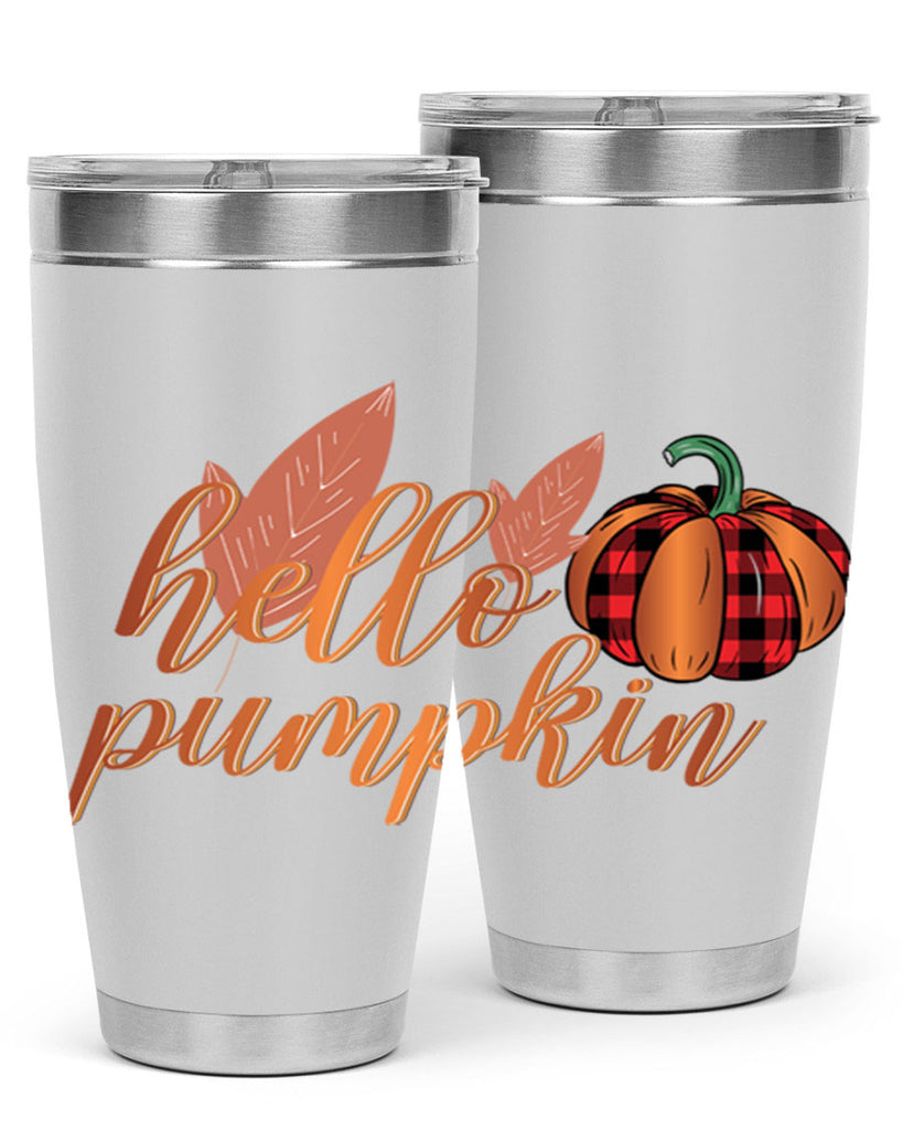 Hello Pumpkin 294#- fall- Tumbler