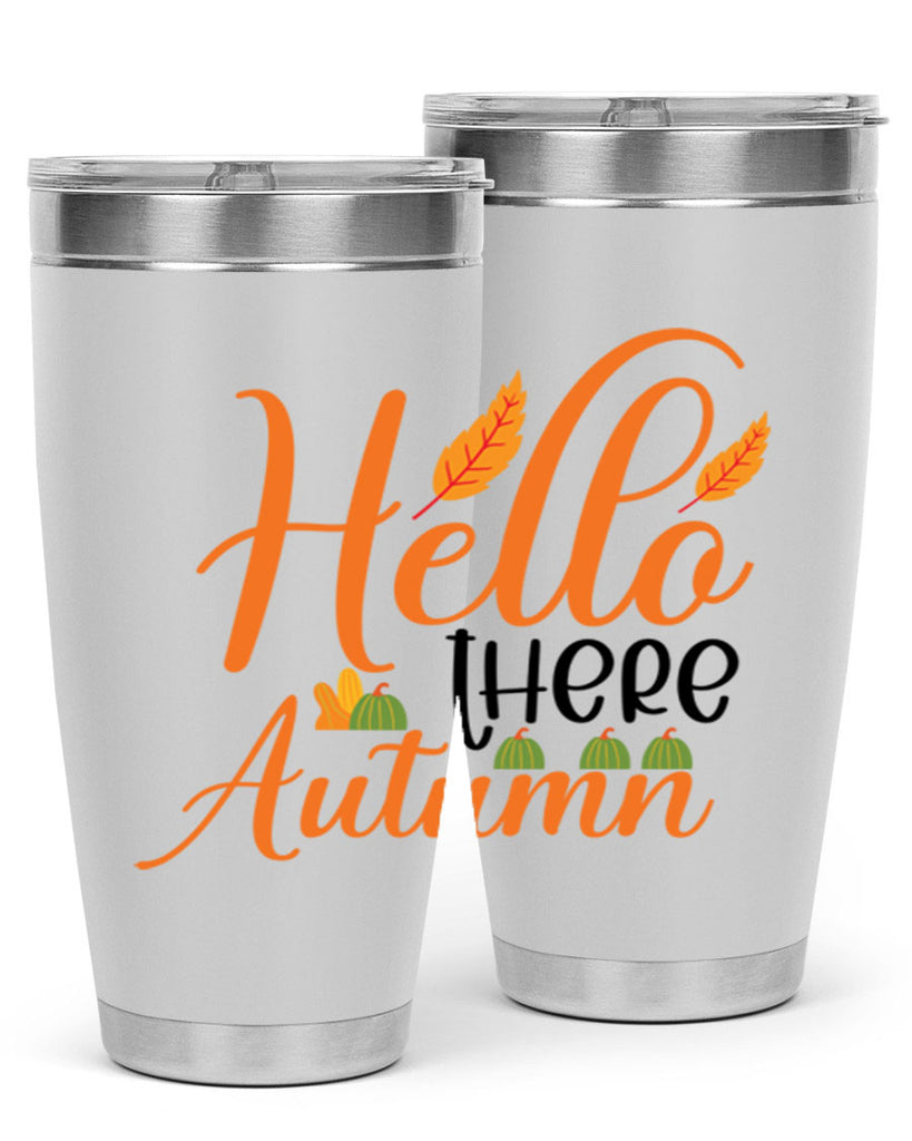Hello There Autumn 297#- fall- Tumbler