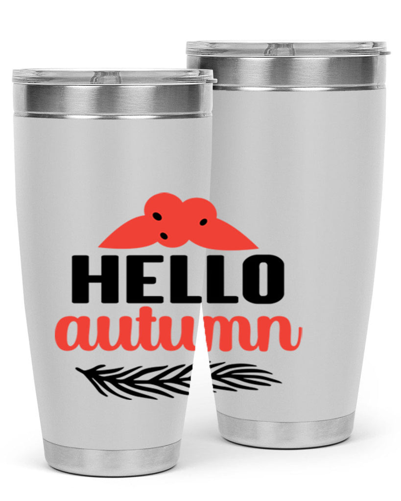 Hello autumn 269#- fall- Tumbler