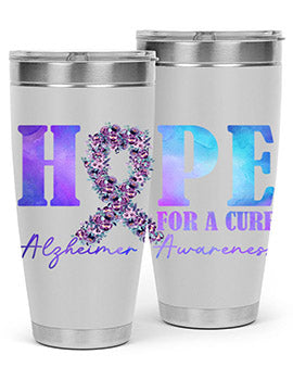 Hope For A Cure AlzheimerS Awareness 163#- alzheimers- Tumbler