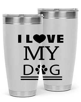 I Love My Dog Style 41#- dog- Tumbler