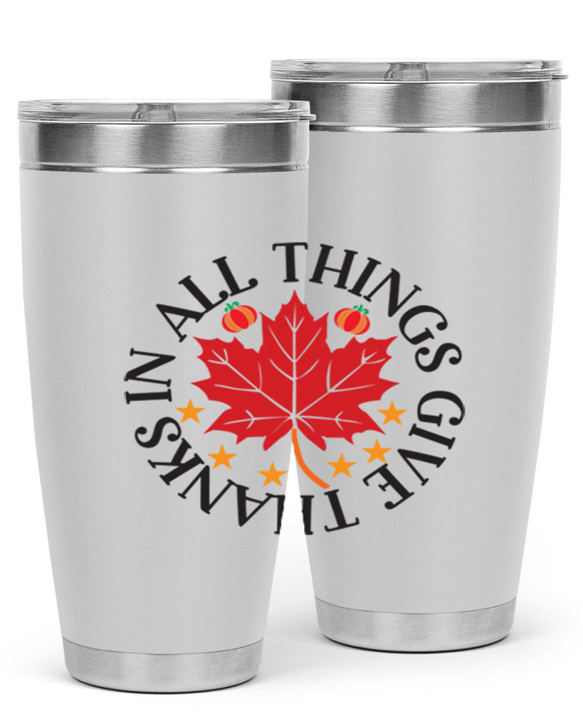 Inallthingsgivethanks 353#- fall- Tumbler