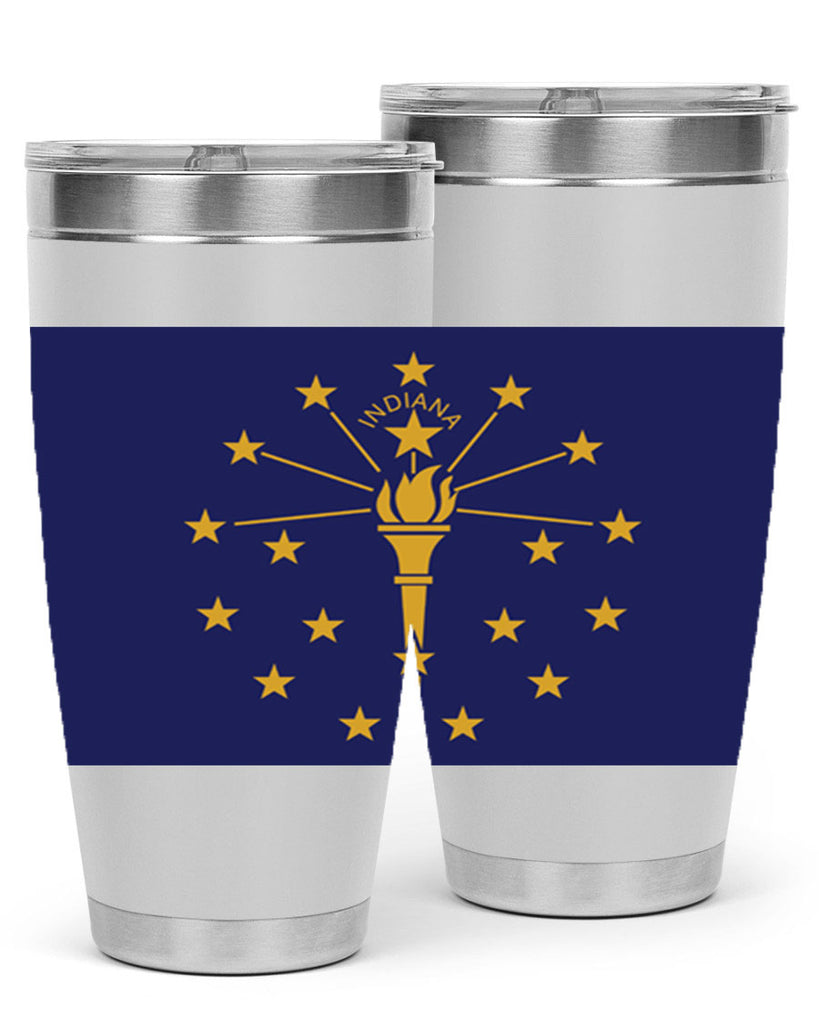 Indiana 38#- Us Flags- Tumbler