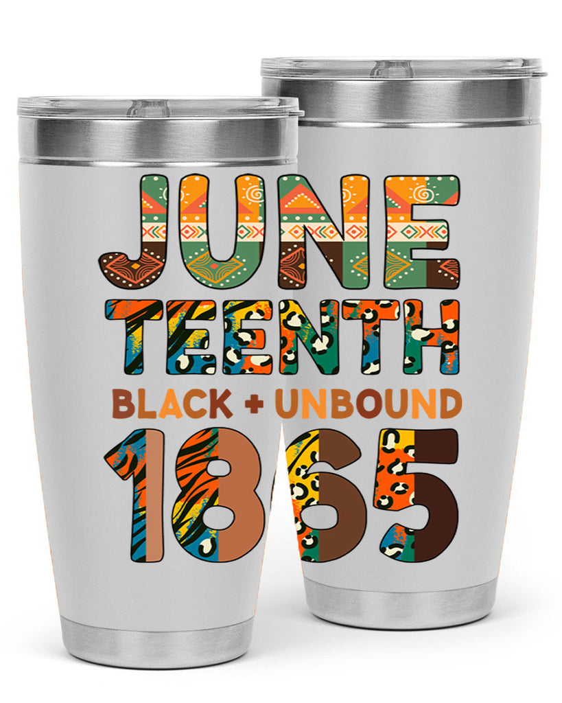 Juneteenth Black Unbound 1865 Png 33#- Juneteenth- tumbler