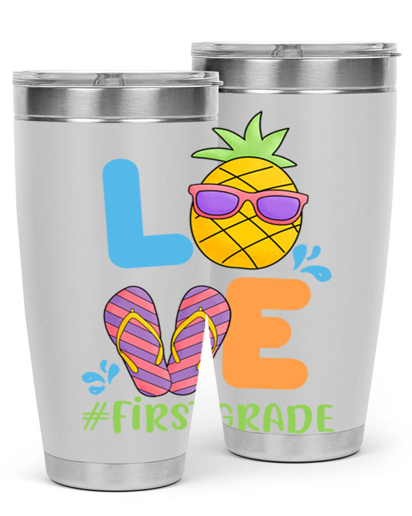 LOVE 1st Grade Summer Pineapple 8#- 1st grade- Tumbler