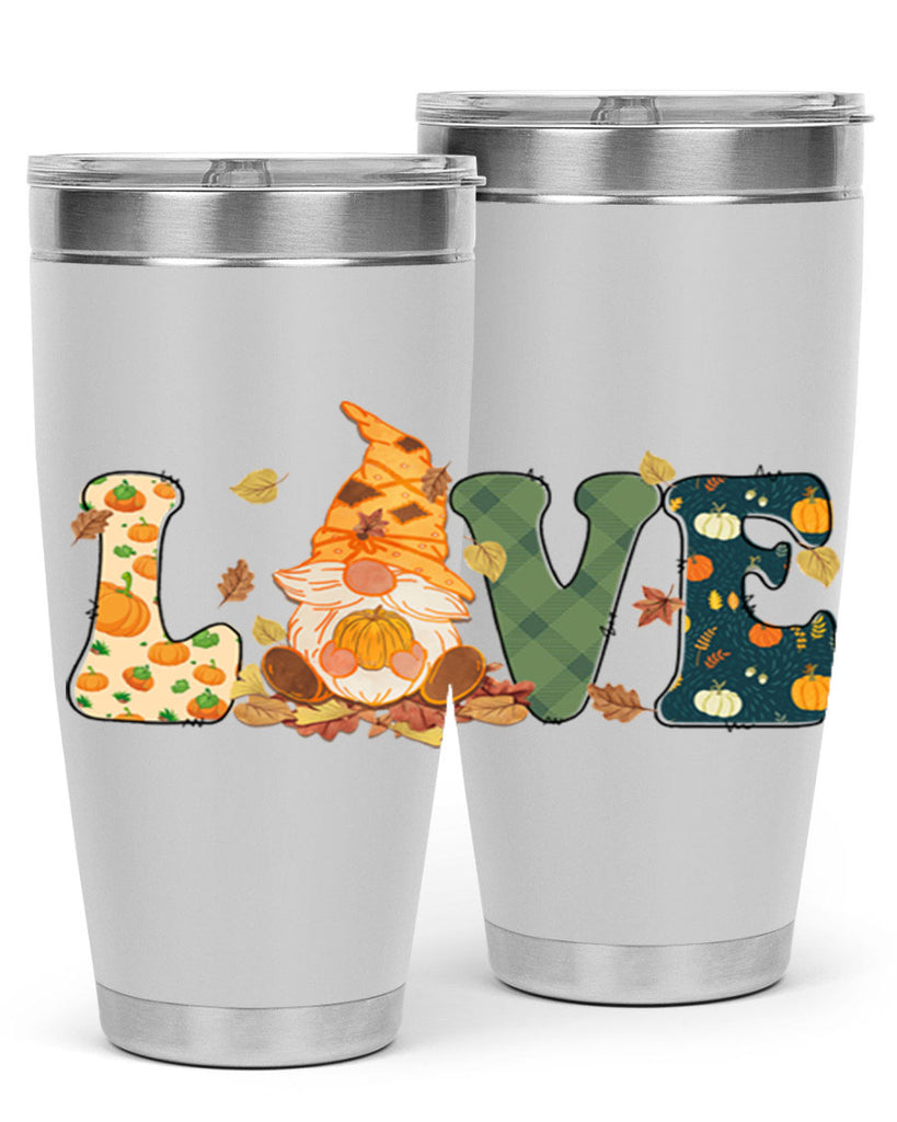 LOVEFallAutumnGnome 415#- fall- Tumbler