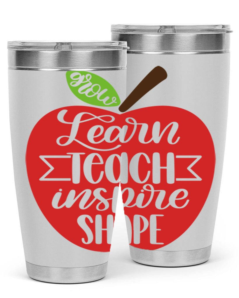 Learn Teach Inspire Shape Style 68#- teacher- tumbler