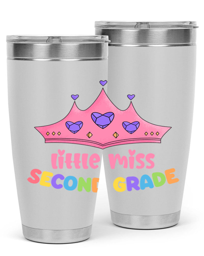 Little Miss 2nd Grade 16#- second grade- Tumbler