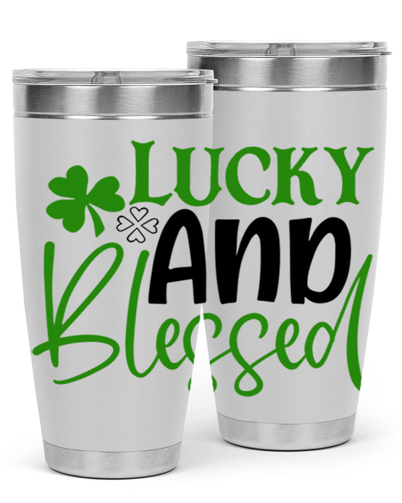 Lucky And Blessed Style 151#- St Patricks Day- Tumbler