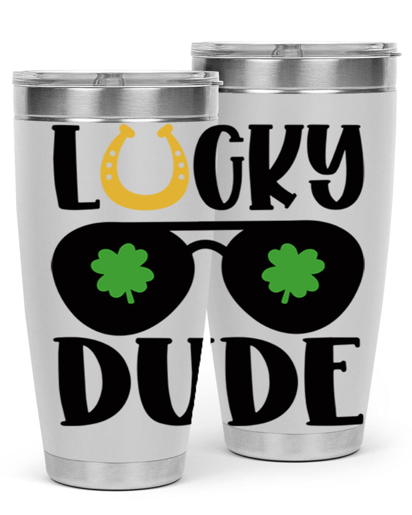 Lucky Dude Style 57#- St Patricks Day- Tumbler