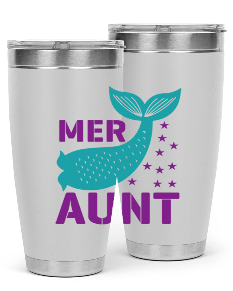 Mer Aunt 319#- mermaid- Tumbler