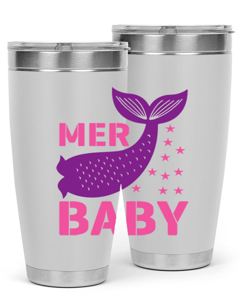 Mer Baby 321#- mermaid- Tumbler