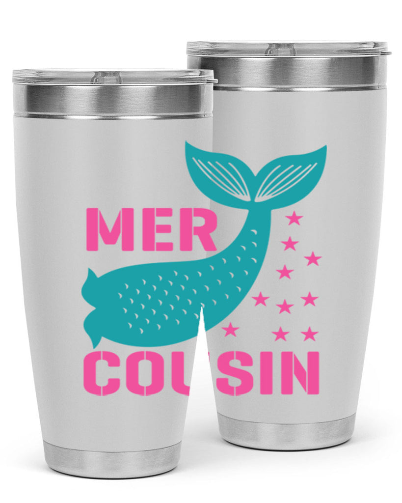 Mer Cousin 324#- mermaid- Tumbler