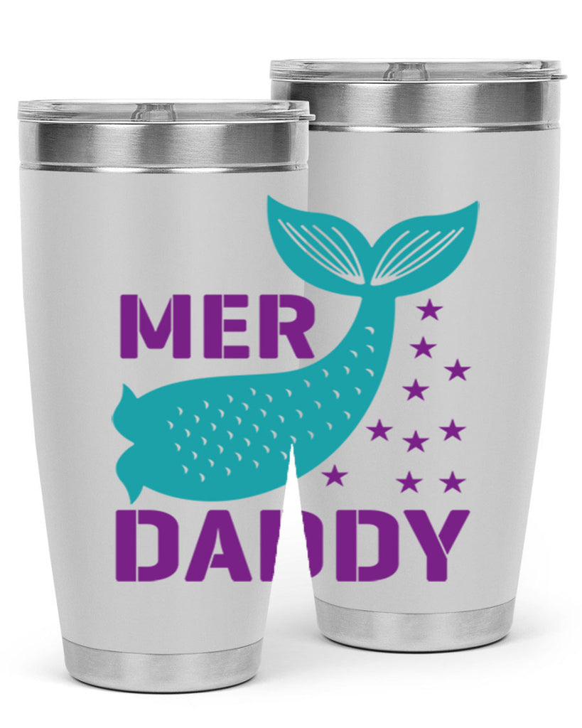 Mer Daddy 326#- mermaid- Tumbler