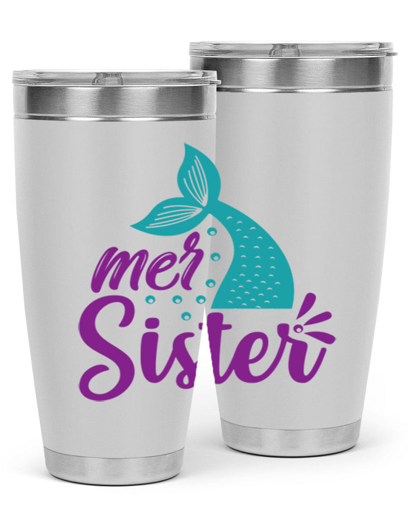 Mer Sister 346#- mermaid- Tumbler