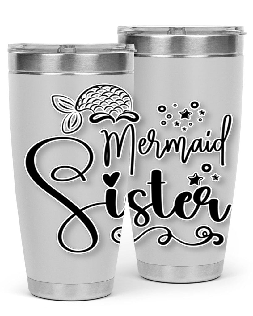 Mermaid Sister 441#- mermaid- Tumbler