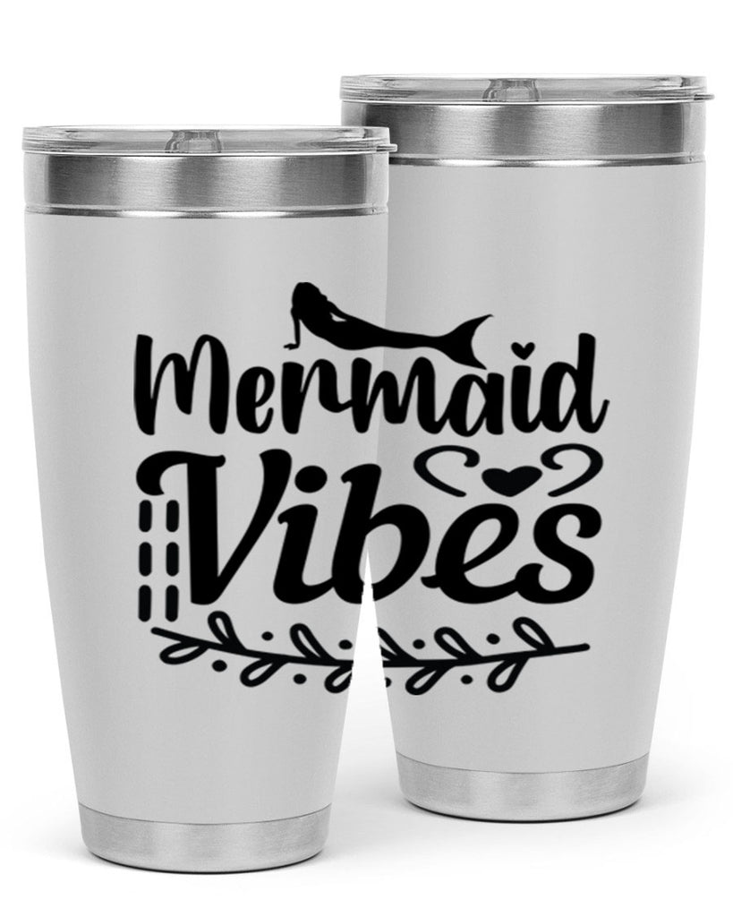 Mermaid vibes 454#- mermaid- Tumbler