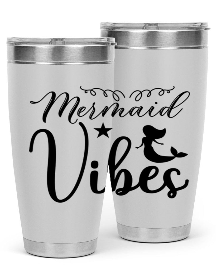 Mermaid vibes 455#- mermaid- Tumbler