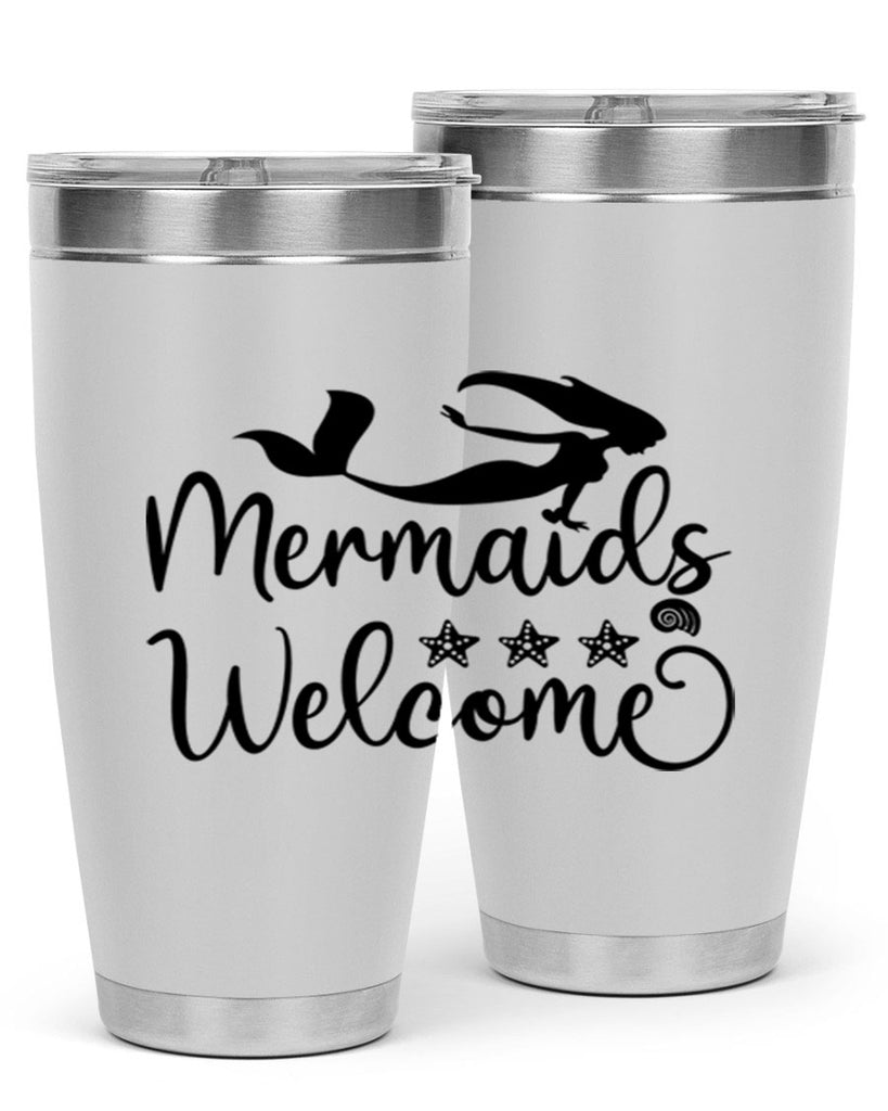 Mermaids welcome design 501#- mermaid- Tumbler