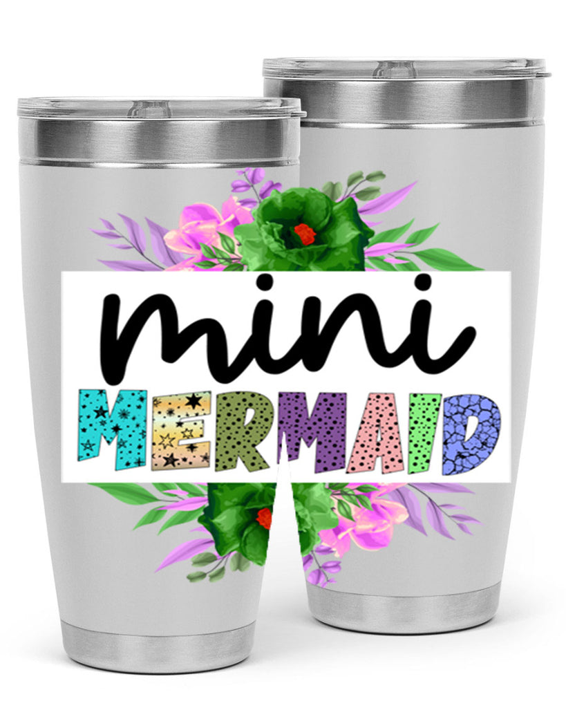 Mini Mermaid 505#- mermaid- Tumbler