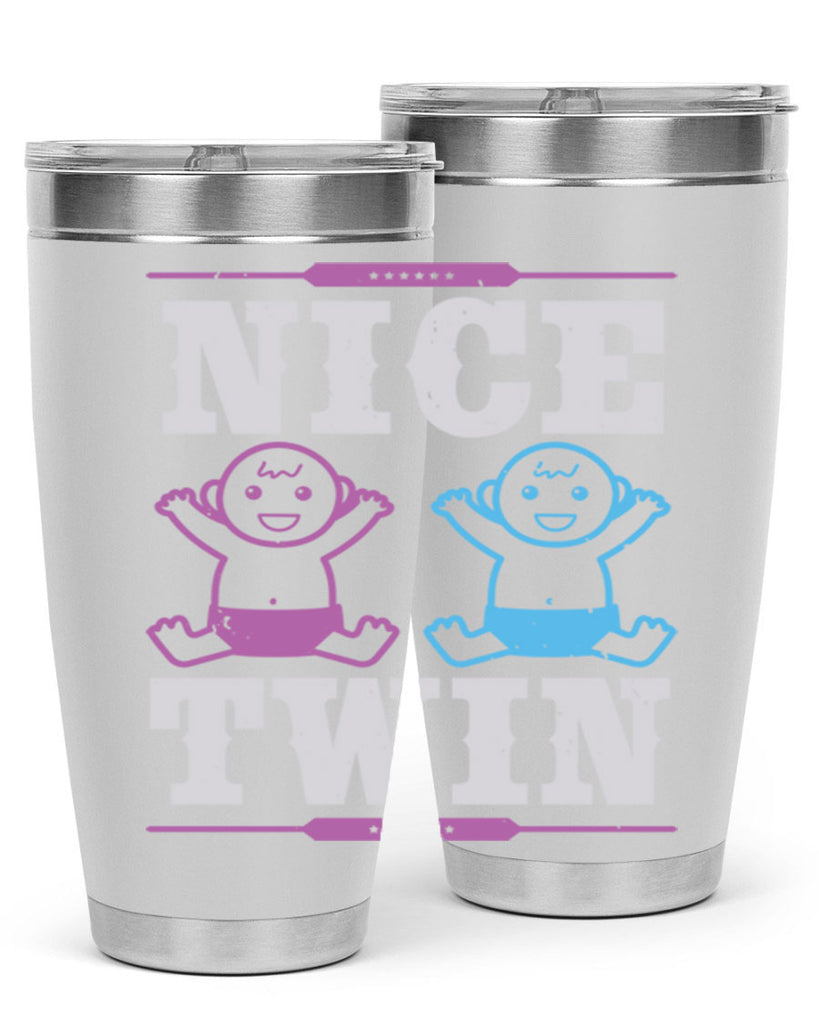 Nice Twin Style 26#- baby shower- tumbler