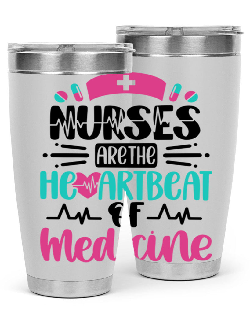 Nurses Are The Heartbeat Style Style 90#- nurse- tumbler