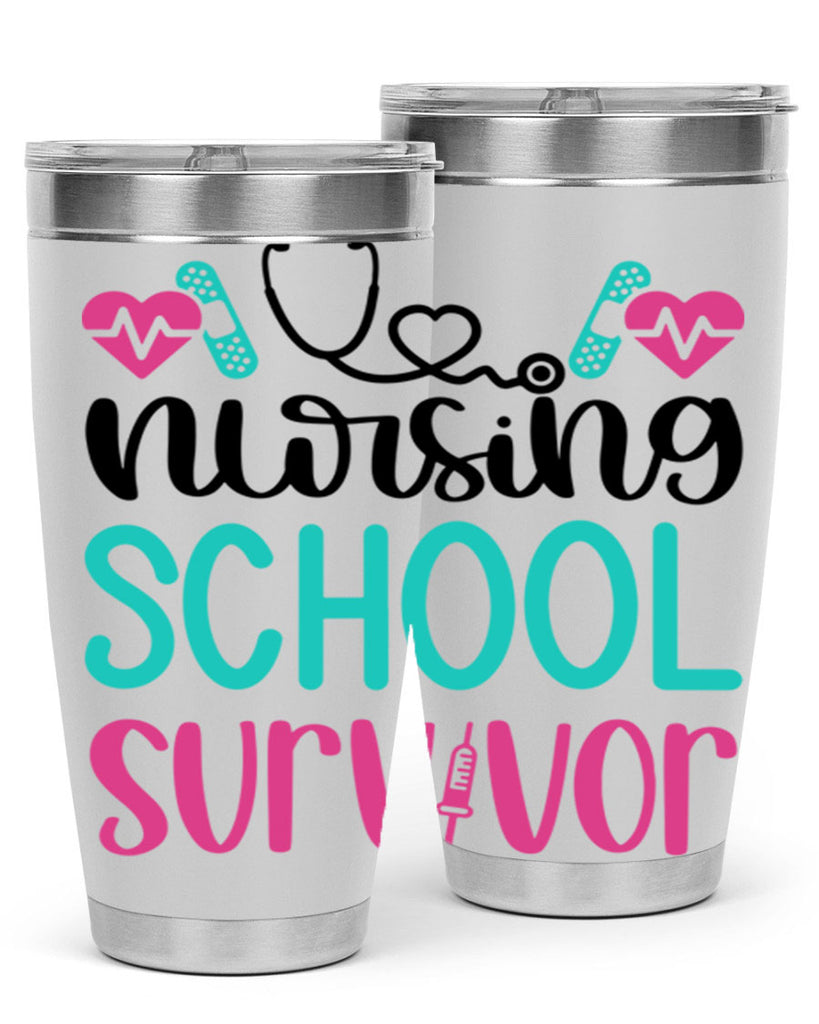 Nursing School Survivor Style Style 63#- nurse- tumbler