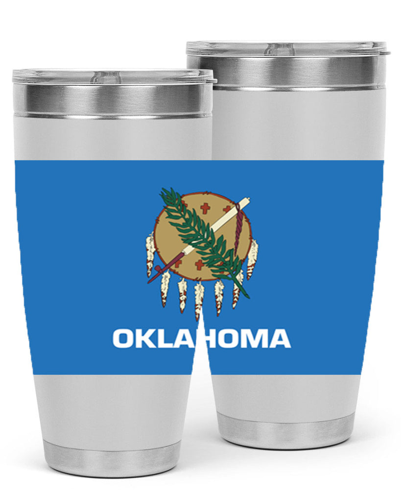 Oklahoma 16#- Us Flags- Tumbler