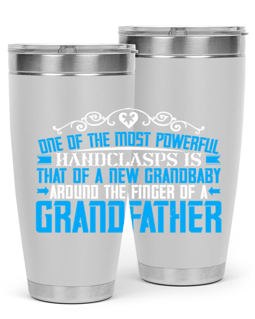 One of the most powerful handclasps is that of a new grandbaby 76#- grandpa - papa- Tumbler